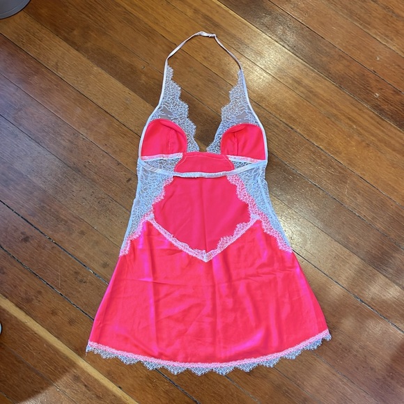 Lace Trim Pink Chemise Victoria’s Secret - Picture 2 of 3